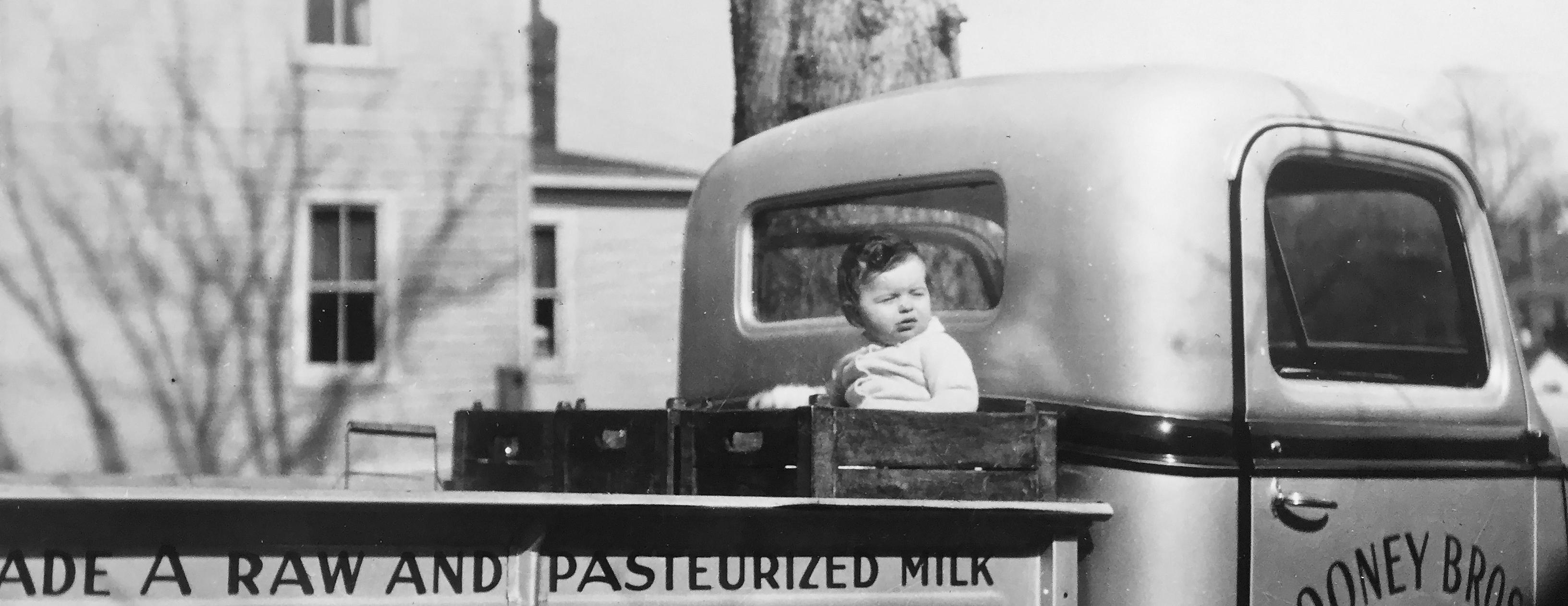 Milk truck baby